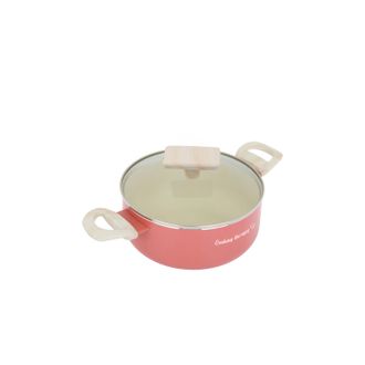 KASANOVA Casseruola 18 cm corallo Cooking Therapy con coperchio