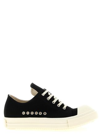 Rick Owens BlackWhite Lace-up Sneakers