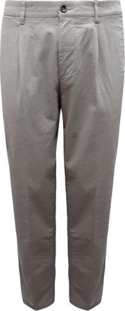 PESERICO Pantalone 4 Tasche con Pinces - Heren - Straight fit broeken - Grijs - S - Broeken