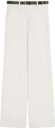 Max Mara Wide Broeken - Dames - Wijde Broeken - Beige - XS - Broeken