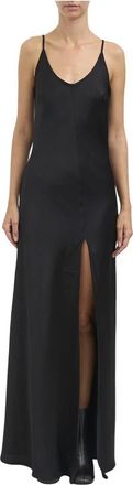 Andrea Ya'aqov Abito sottoveste - Dames - Maxi kleedjes - Zwart - M - Kleedjes