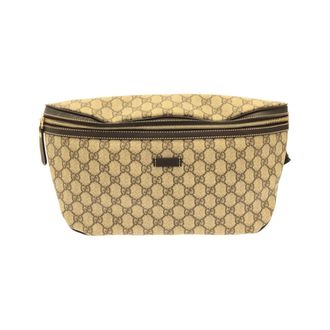 Gucci Beige Dark Brown Gg Plus Fanny Pack (Pre-Owned)