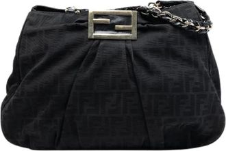 Fendi Pre-owned Shoulder Bags, female, Black, Size: ONE SIZE Pre-owned The Mia Shoulder Bag