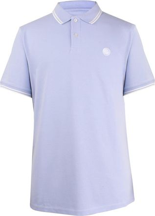 Pretty Green Mannen Barton Kortebloemig Poloshirt (Pastelblauw)