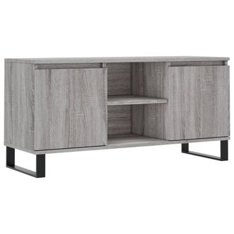 vidaXL Mueble De Tv Madera De Ingenier&iacute;a Gris Sonoma 104x35x50 Cm Vidaxl