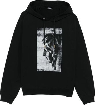 Versace Statue-print Cotton Hoodie