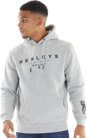 Henleys Heren Henycore Katoenen Hoodie (Grijs Marl)