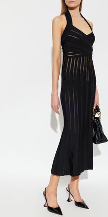 Balmain Backless Dress, Womens, Black