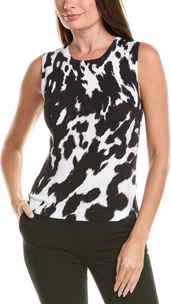 Oscar De La Renta Cow Print Tank