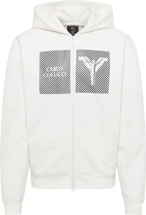Carlo Colucci Oversize Sweatjacke - Heren - Vesten met rits - Wit - XL - Katoen - Hoodies & sweatvesten