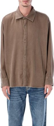 Mfpen Gambler Shirt Dark Taupe Fuzz