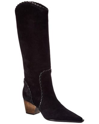 Alexandre Birman Victoria Saddle 60 Suede Knee-High Boot