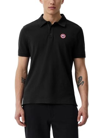 Canada Goose Cotton Piqu&eacute; Polo Shirt - Black