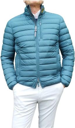 Parajumpers Korte Ugo Down Jas - Heren - Gewatteerde jassen - Blauw - 3XL - Polyester - Jassen