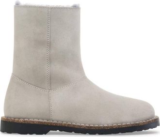 Birkenstock Womens Uppsala Zip Shearling Boot In Stone Coin