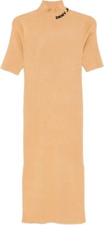 DKNY Abito midi a coste - Toni neutri