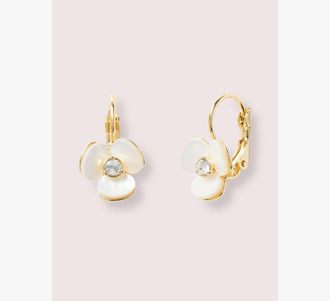 Kate Spade New York Disco Pansy Leverback Earrings