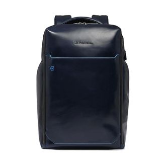 Piquadro Backpacks, male, Blue, Size: ONE SIZE Personalizable Laptop Backpack 15.6