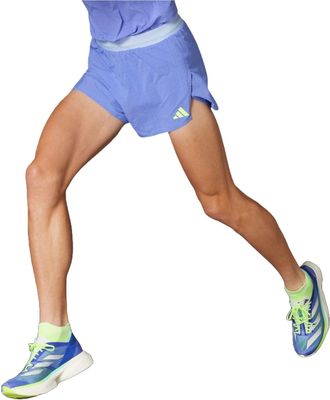 adidas Adizero Running Split Shorts Asia Sizing Semi Cobalt Blue IX2812
