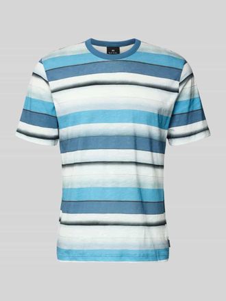 Paul Smith T-Shirt im Allover-Look mit Rundhalsausschnitt in Blau, Gr&ouml;&szlig;e XL