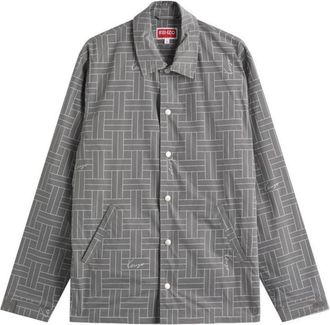 Kenzo All Over Geometric Pattern Coach Jacket, Size X-Large