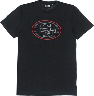 New Era New Era, T-Shirts, male, Black, Size: XL NFL Outline Logo Tee Black