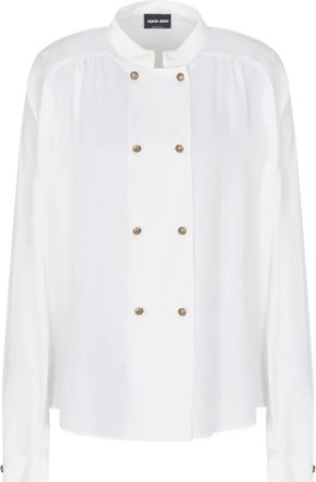 Giorgio Armani Blouse met lange mouwen - Wit