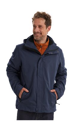 Killtec Outdoorjacke KILLTEC Xenios, Herren, Gr. XXL, blau (marine), Obermaterial: 100% Polyester;Obermaterial 2: 100% Polyester;Futter: 100% Polyester, Jacke