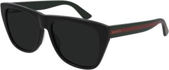 Gucci Authentieke stijlvolle zonnebril- Premium kwaliteit! - Heren - Zonnebrillen - Zwart - 57 MM - Accessoires