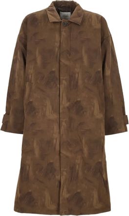 Les Deux Jas met enkele rij knopen - Bruin