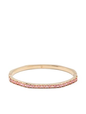 Swarovski Matrix bangle - women - Swarovski Crystal/Gold Plated Brass - L