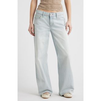 BP. Low Rise Baggy Wide Leg Jeans in Sunset Wash at Nordstrom, Size 28