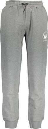 La Martina Sportieve Grijze Herenbroek Geborduurd Logo - Heren - Sweatpants - Grijs - 2XL - Broeken