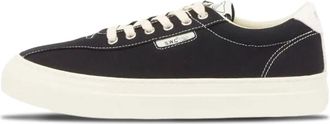 Stepney Workers Club Zwarte Canvas Cup Sneakers Stijlvol Ontwerp - Heren - Sneakers - Zwart - 42 EU - Schoenen