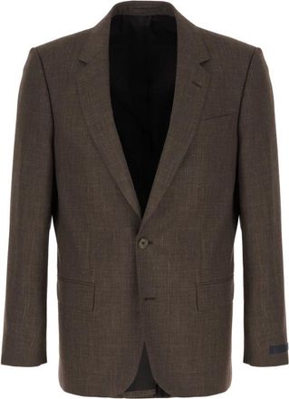 HUGO BOSS Blazer van wolmix - Heren - Jassen - Bruin - Maat: XL Wol