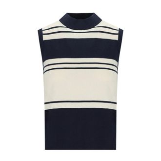 Max Mara Nazione Top - female - Weekend Max Mara - Round-neck Knitwear - Blue - L - Knitwear
