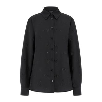 Guess Mujer, Blusas y Camisas, Negro, Talla: L