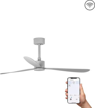 Netlighting Amelia Large Grey Ceiling Fan Smart 6 Speed