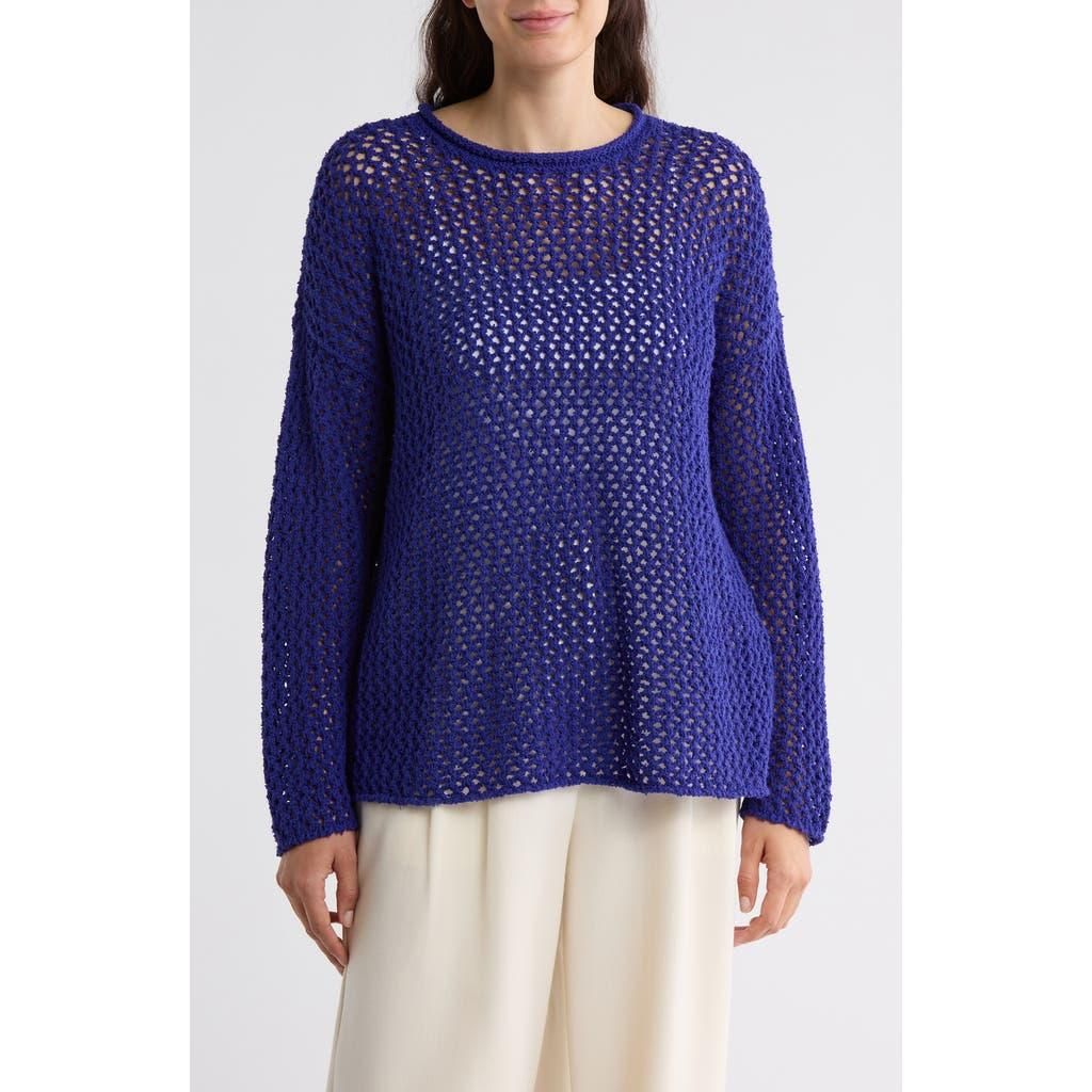 Eileen Fisher Crew Neck Raglan Sleeve Sweater Womens