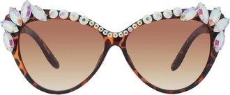 Betsey Johnson Brown Cat Eye Ladies Sunglasses BJ889127TORT TORBRN