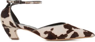 Le Monde Beryl Pumps met enkelbandje en puntige neus - Beige