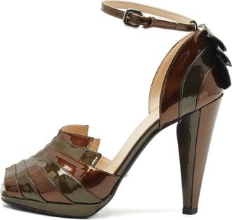 Prada Pumps a punta aperta - Verde