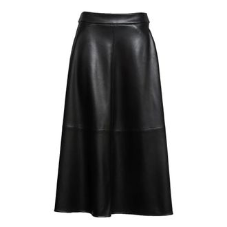 Max Mara Dames, Rokken, Zwart, Maat: XL Leer