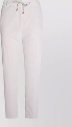 Eleventy corduroy texture elastic waistband trousers