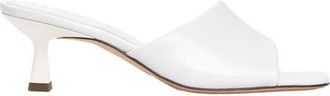 Sandro Smooth leather heeled mules in White at Nordstrom, Size 39