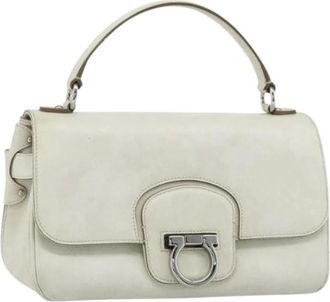 Ferragamo Pre-owned Handbags, female, White, Size: ONE SIZE Pre-owned Hand Bag