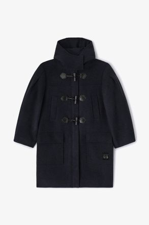 Ganni Navy Wool Duffle Coat - Size 10/12