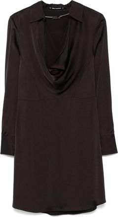 Karl Lagerfeld Abito corto con logo - Nero