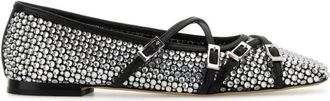Mach & Mach Versierde stoffen ballerinas schoenen - Dames - Ballerinas - Grijs - 36 EU - Schoenen