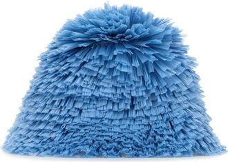 Prada Light Blue Raffia Bucket Hat